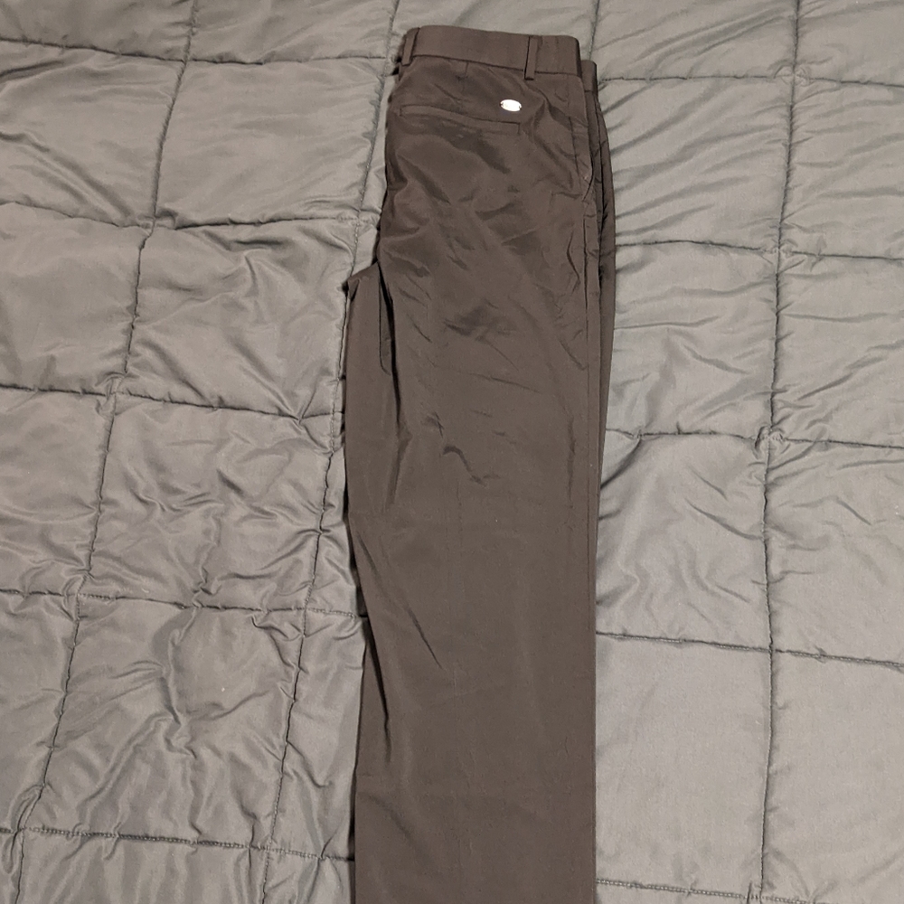 Greg Norman black polyester pants